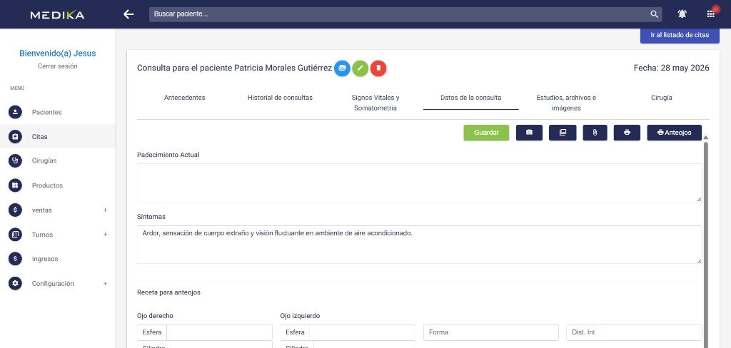 Consulta médica — vista previa Simplimed